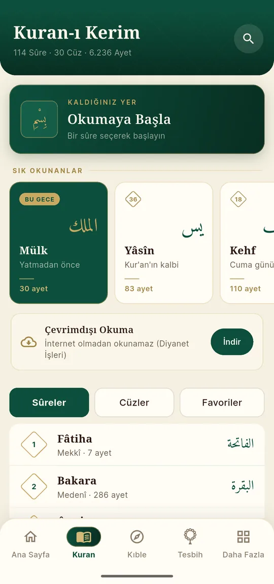 Kur’an-ı Kerim — ekran görüntüsü